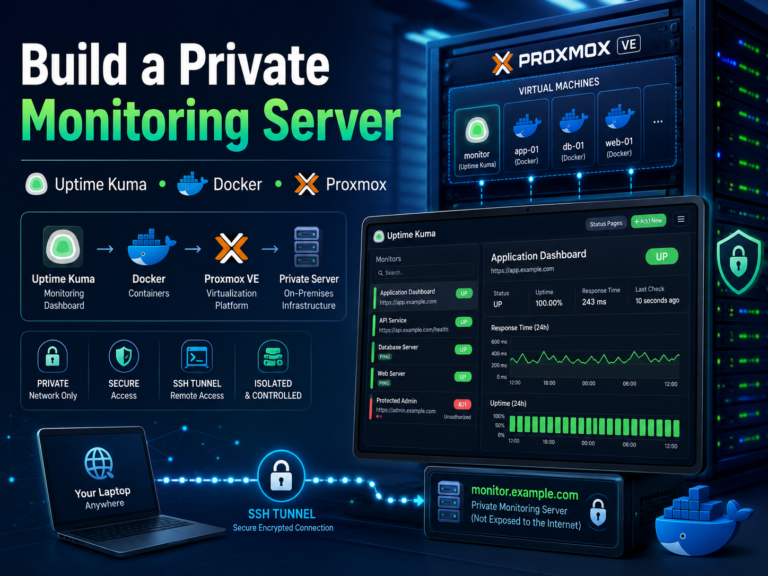 How to Build a Private Uptime Kuma Monitoring Server with Docker and Proxmox
